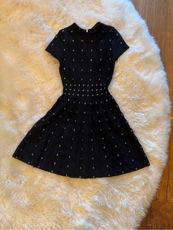 The Kooples Dresses & Skirts - The Kooples Black Knit Dress with grommets